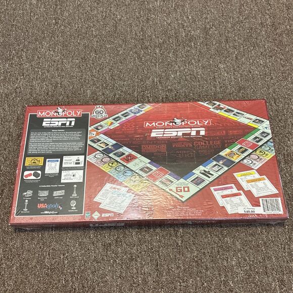 Monopoly ESPN Ultimate Sports Fan Edition Board Game New Factory Sealed - Picture 6 of 10
